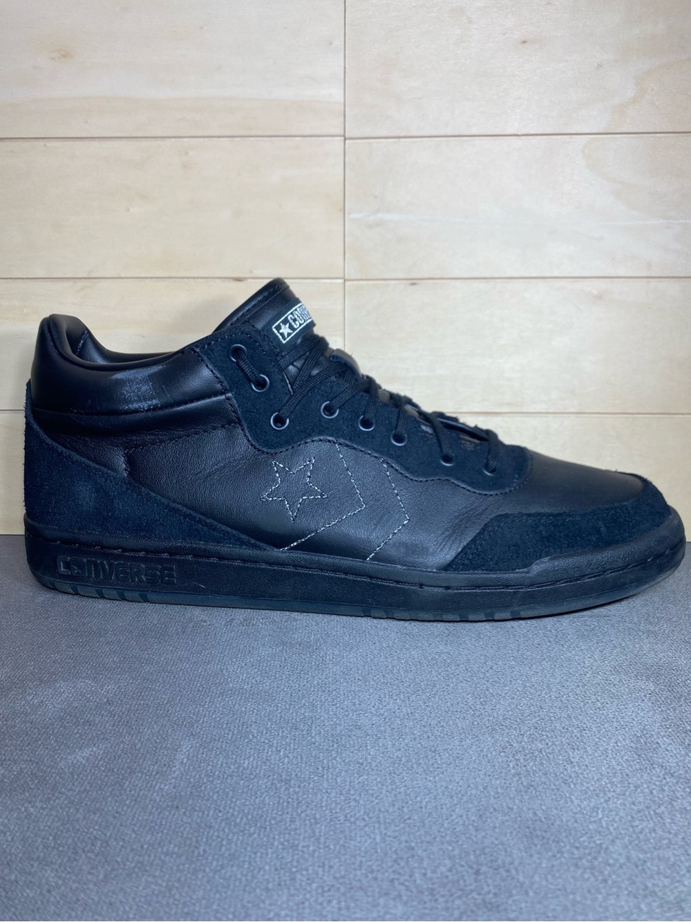 Converse Cons Fastbreak Pro Mid Triple Black Men's Size 11.5 Skate Shoes Sneaker